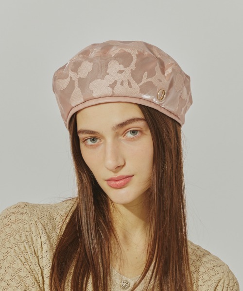 Chapeau d' O 帽子 ベレー帽 Beads Knit Beret / シャポードオー