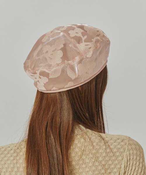 Chapeau d' O 帽子 ベレー帽 Beads Knit Beret / シャポードオー