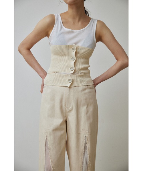 ニット セーター 「Abor」Knit Bustier/ニットビスチェ レディース Abor ニット セーター 「Abor」Knit Bustier/ニットビスチェ