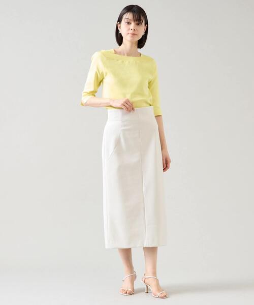 tiaraです Tiara（ティアラ） ニット セーター デザインボートネックニット