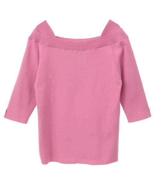 Tiara（ティアラ） ニット セーター デザインボートネックニット