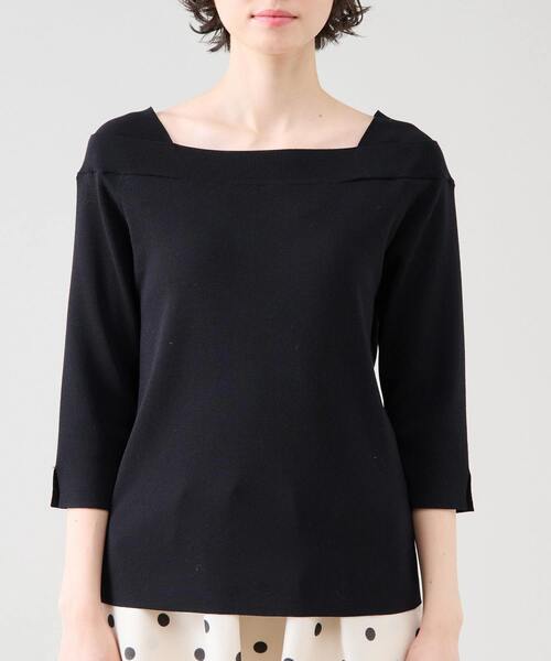 Tiara（ティアラ） ニット セーター デザインボートネックニット