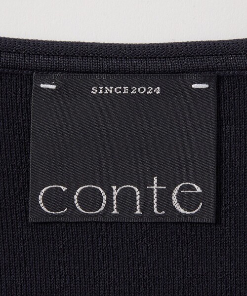 ニット セーター 「conte」フルニードル クルーネックニット レディース conte ニット セーター 「conte」フルニードル クルーネック