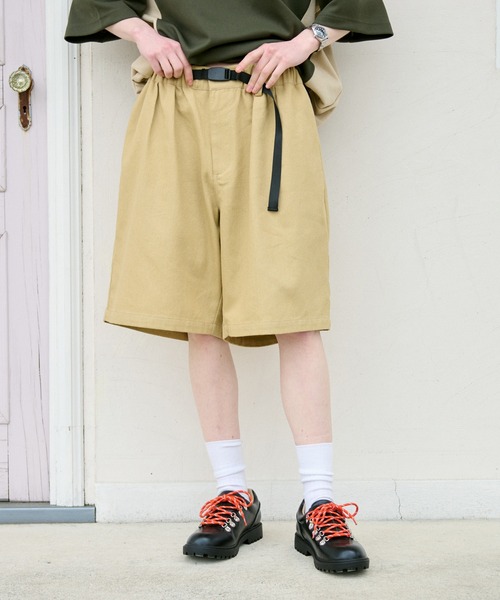 タイムセール！BLESS N°36 ベアトップハーフパンツ　2way カジュアルルーズミッドワイドハーフパンツ – weMALL