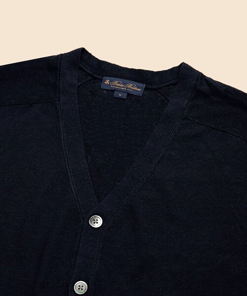 カーディガン リネン Vネックカーディガン メンズ カーディガン リネン