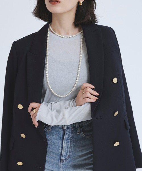 anuans（アニュアンス） ジャケット SMALL ネイビー レディース