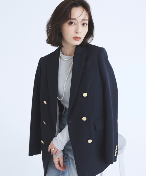 anuans（アニュアンス） ジャケット SMALL ネイビー レディース
