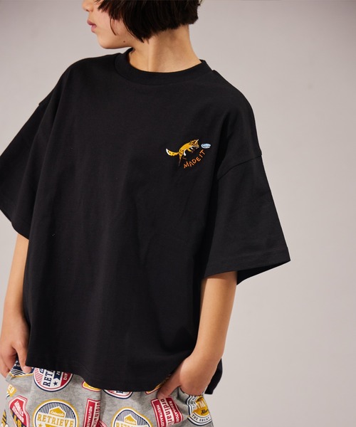 MEDM 小菊 刺繍 半袖 Tシャツ ロゴ ルーズ ストリート 男女兼用 fabian_dt6118