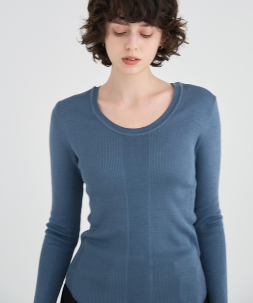 ニット セーター 「RITAN/リタン」Washable Silk Knit Tops/ウォッシャブルシルクニットトップス レディース