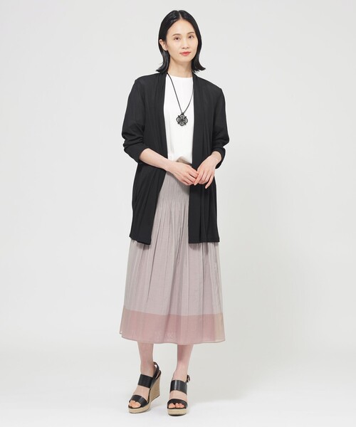 tシャツ 「UV対策」「吸水速乾」「防しわ」「ウォッシャブル」マットフライスジャージロングカーディガン レディース TRANS WORK tシャツ 「UV対策」「吸水速乾」「防しわ