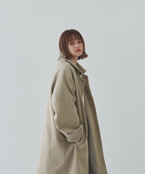 flaner ステンカラーコート FREE ベージュ レディース : ZOZOTOWN