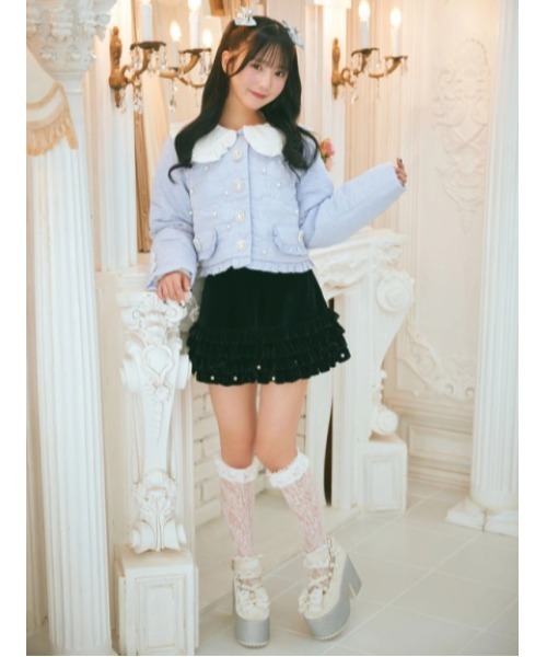 Ank Rouge（アンクルージュ） パンツ ベロアフリルスカパン レディース