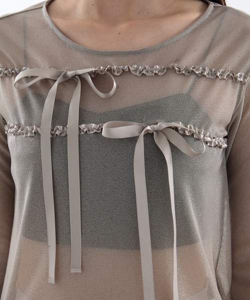 「HOUGA/ホウガ」「STUDIOUS別注」クロップドフリルスエット HOUGA/ホウガ】《STUDIOUS別注》クロップドフリルスエット（スウェット