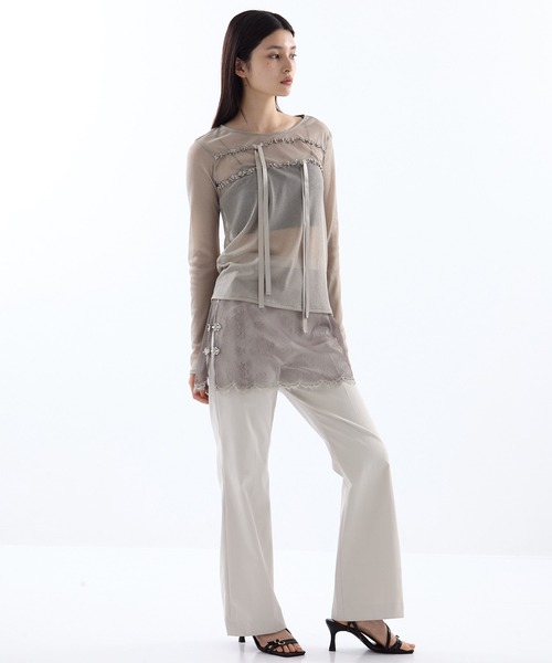 HOUGA（ホウガ） tシャツ 「HOUGA/ホウガ」「STUDIOUS別注」SHEER