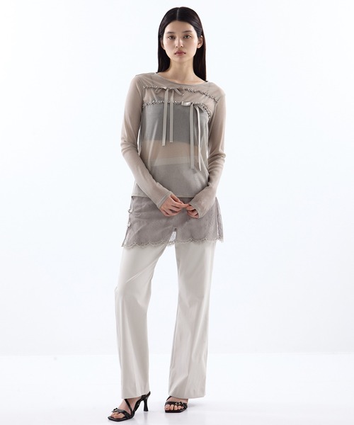 HOUGA（ホウガ） tシャツ 「HOUGA/ホウガ」「STUDIOUS別注」SHEER