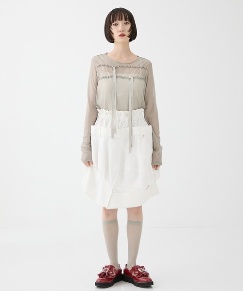 HOUGA（ホウガ） tシャツ 「HOUGA/ホウガ」「STUDIOUS別注」SHEER
