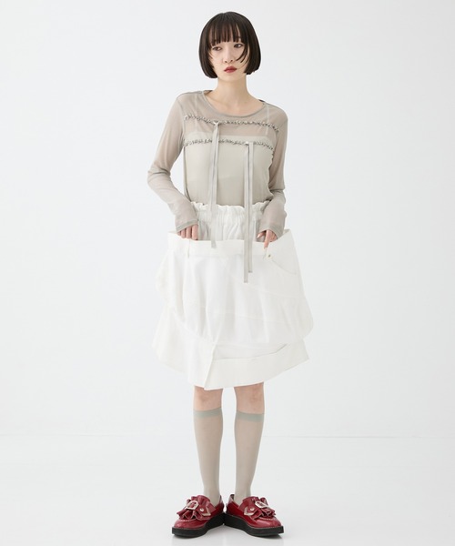 HOUGA（ホウガ） tシャツ 「HOUGA/ホウガ」「STUDIOUS別注」SHEER
