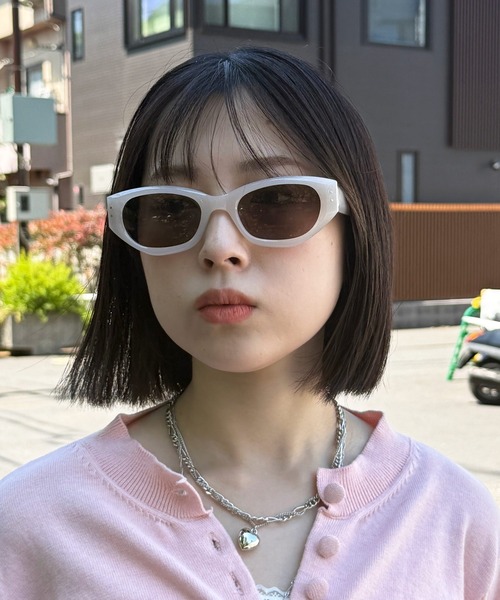 LINFA サングラス フォックス型 Y2K レディース メンズ