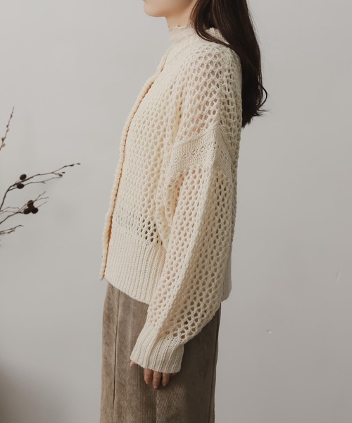 urban research ハンドニットカーディガン URBAN RESEARCH（アーバンリサーチ）の「ハンドニットカウチンZIPUP