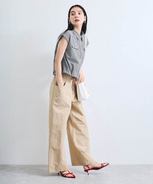 kupla フレンチスリーブ　ブラウス 2025春夏シーズン kupla フレンチスリーブ ブラウス 2025春夏シーズン