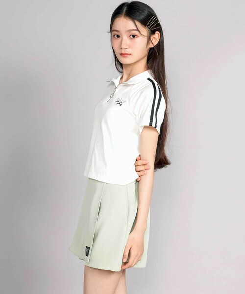 ZIDDY（ジディー） tシャツ 「接触冷感」ハーフジップトップス キッズ