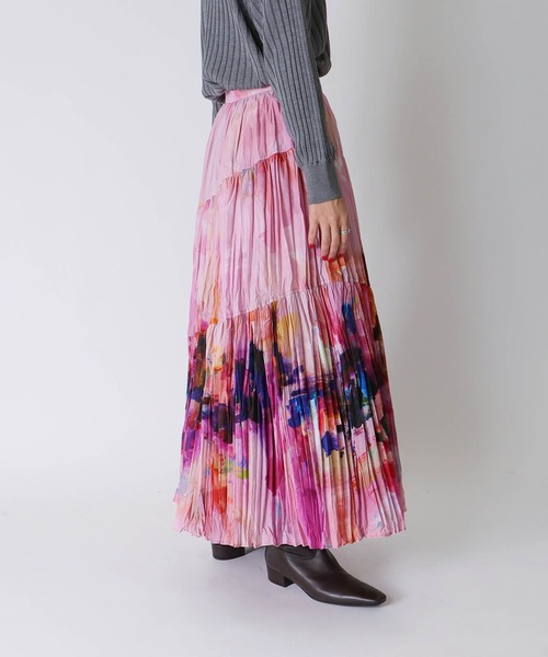 STUMBLY（スタンブリー） スカート STUMBLY / Crushed Art Print Skirt