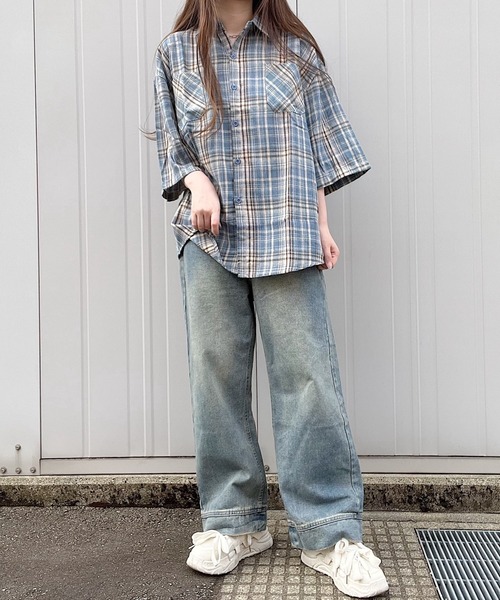 Nana ジーンズ デニム デニムパンツ ヴィンテージライクワイドデニム