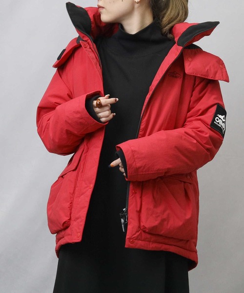 CAMP7 / ダウンジャケット/XL/コットン/RED CAMP7（キャンプセブン） ダウンジャケット M レッド レディース