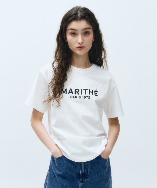 【Marithe+Francois Girbaud】関税/送料込み REGULAR LOGO TEE MARITHE + FRANCOIS GIRBAUD tシャツ W REGULAR LOGO TEE