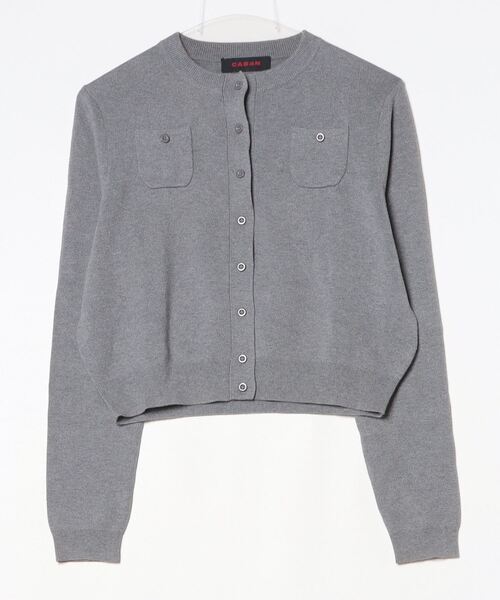 CABaN グレーニット CABaN 「CABaN」 ニットカーディガン X-SMALL グレー レディース