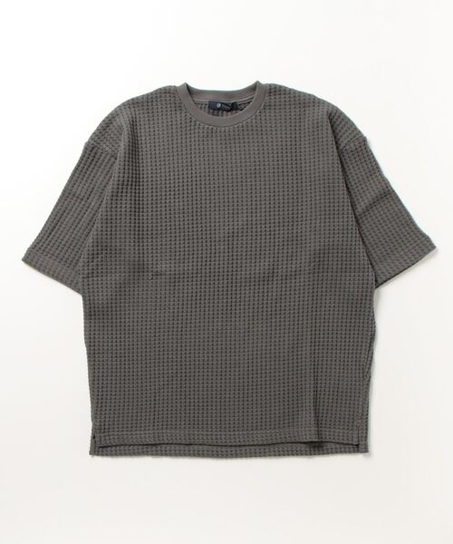 「NANO universe」 半袖Tシャツ M スミクロ メンズ