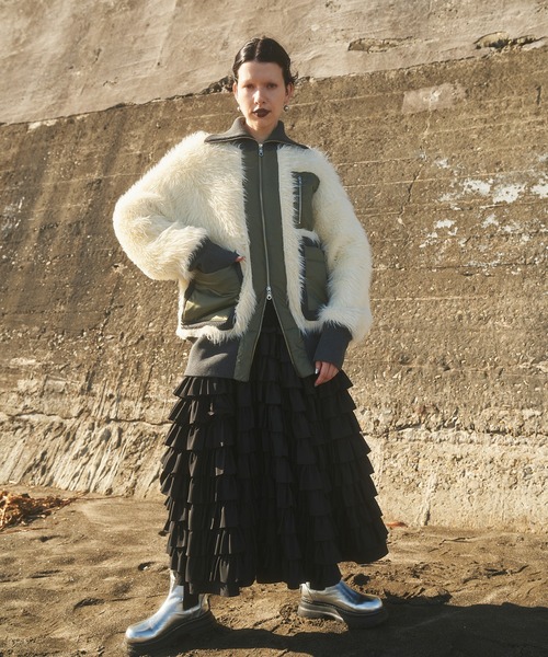 ジャケット・アウター OMMO VOLUME SLEEVE FOOD BZ OMMO VOLUME SLEEVE FOOD BZ