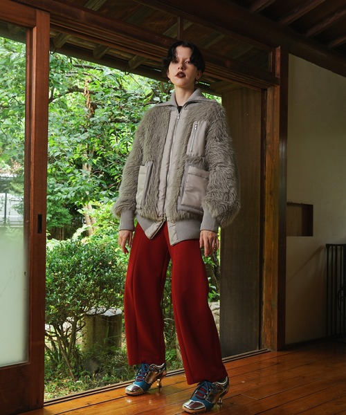 OMMO（オーエムエムオー） ブルゾン アウター SHAGGY KNIT BZ