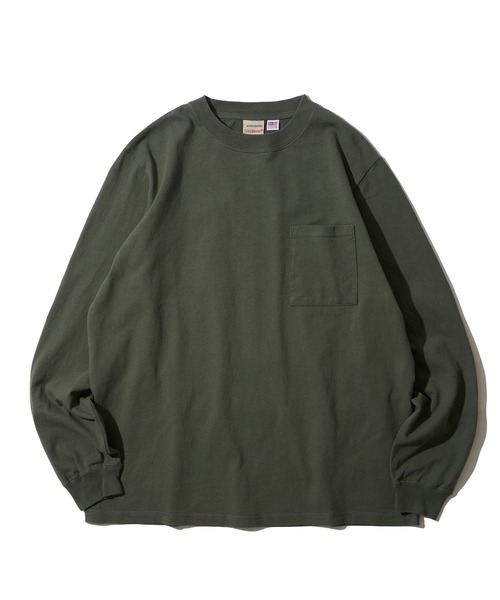 「Goodwear」 長袖Tシャツ MEDIUM グレイッシュベージュ メンズ