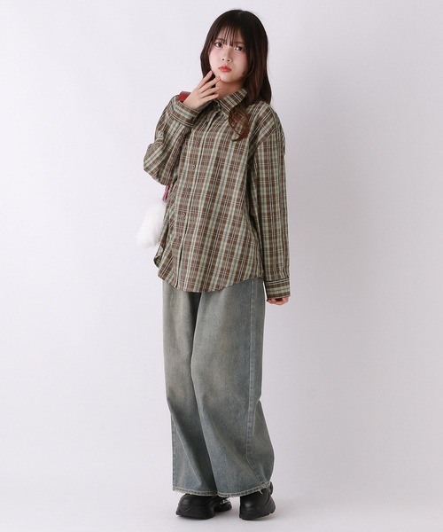 repipi armario（レピピアルマリオ） ブラウス シャツ BACKワッペン