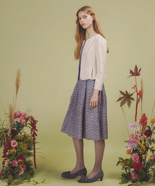 新品TOCCA ノーカラージャケット サイズ0 TOCCA ジャケット ノーカラージャケット BUTTERFLY WING レディース