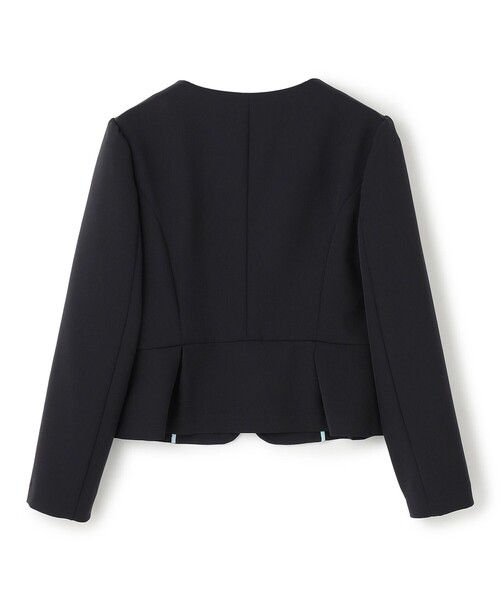 新品TOCCA ノーカラージャケット サイズ0 TOCCA ジャケット ノーカラージャケット BUTTERFLY WING レディース