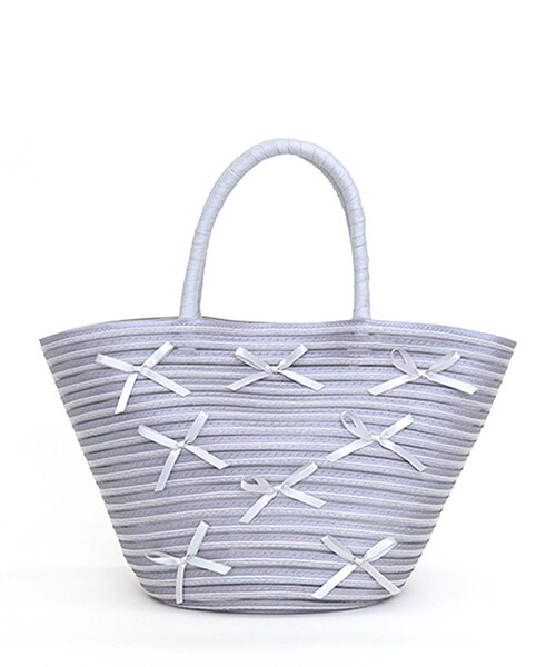 「COOCO」 かごバッグ FREE ネイビー レディース_画像4