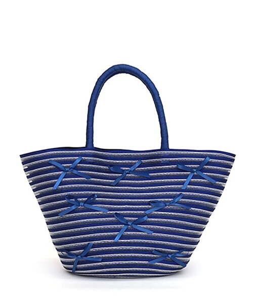 「COOCO」 かごバッグ FREE ネイビー レディース_画像9