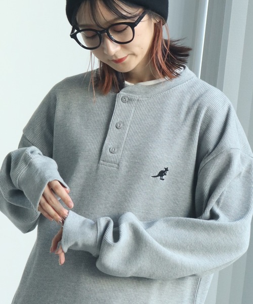 KANGOL（カンゴール） ヘンリーネック tシャツ 「KANGOL/カンゴール