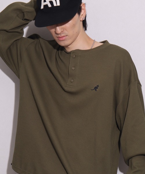 KANGOL（カンゴール） ヘンリーネック tシャツ 「KANGOL/カンゴール