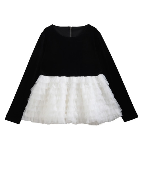 Fit more（フィットモア） バレリーナチュチュベロアトップス