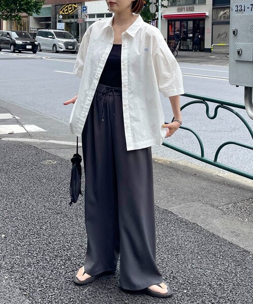 「fredy emue」 半袖シャツ 38 ベージュ レディース_画像3