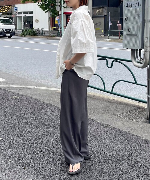 「fredy emue」 半袖シャツ 38 ベージュ レディース_画像8