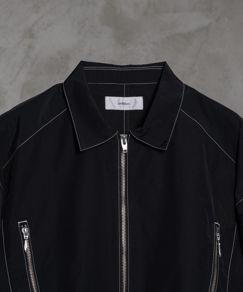 「ADRER」 半袖シャツ SMALL ブラック メンズ_画像5