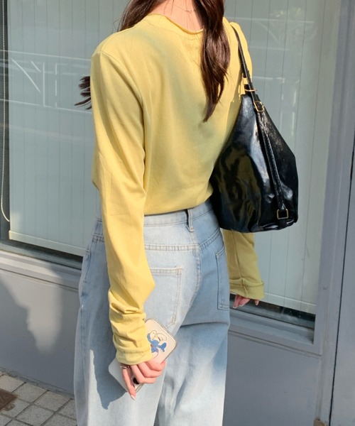 tシャツ 「7色展開/カラバリ豊富」ベーシックカラースラブシアーロンT