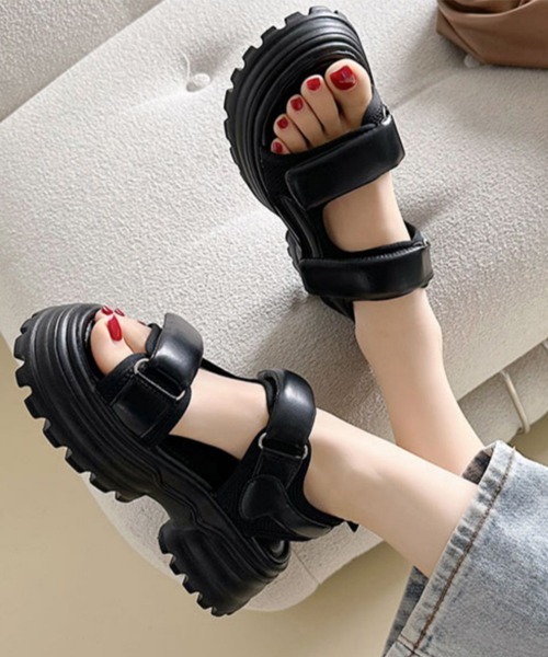 「Miniministore」 フラットサンダル 24.5cm アイボリー レディース_画像2