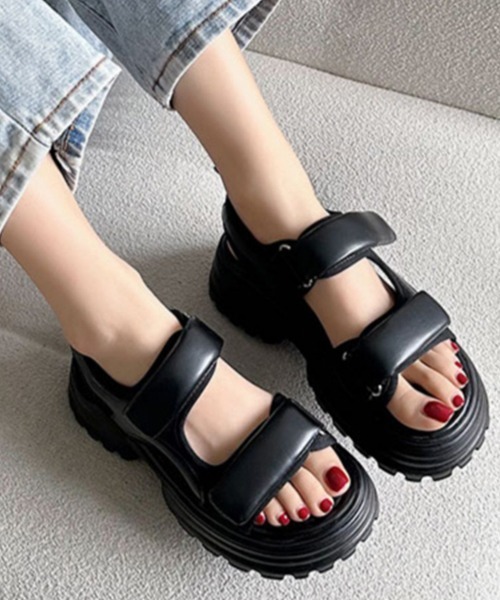 「Miniministore」 フラットサンダル 24.5cm アイボリー レディース_画像3