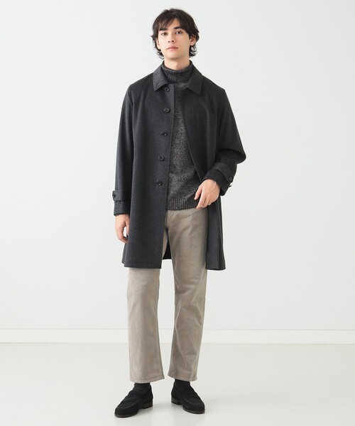 BEAMS HEART（ビームス ハート） ステンカラーコート MEDIUM ネイビー