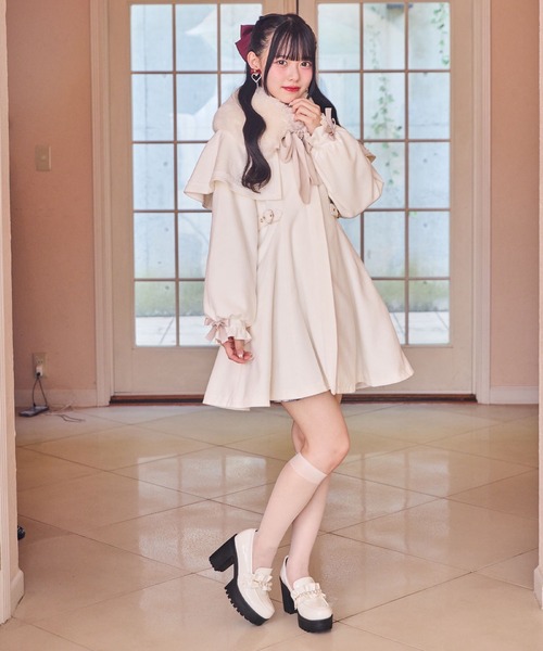 ROJITA（ロジータ） コート アウター マルチWAYケープファーカラー